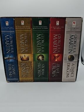 Game Of Thrones 5 Book Boxed Set. Only One Book Read. See Pictures.
